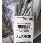 Alfani  Intimates Women’s Pajama Top Size XL Grey Marble Short Sleeve NWT Photo 3