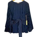 Gibson Latimer NEW  Striped Wrap Top Size Medium Photo 0