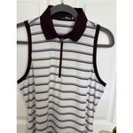 Ralph Lauren RLX  Striped Sleeveless Polo Golf Dress Size Large Pickeball Preppy Photo 3