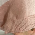 Bibi soft fuzzy striped relaxed Crewneck sweater size S Pink Photo 6