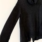 Kaari Blue  Turtle Neck Tunic Sweater in Dark Gray with White Specks Size S Photo 1