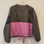 Free People Out of Left Field Jacket Pink and Green size Large Photo 5