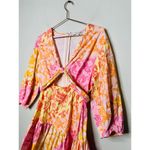 DEREK LAM 10 CROSBY X RTR Multicolor Floral Hourglass Cutout Mini Dress Size 46 Photo 5