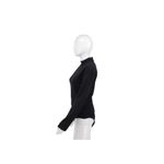 Vintage Isabelle Allard Black Long Sleeve Low Turtleneck Bodysuit Women size 14 Black Photo 3