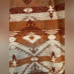 ROCK & ROLL Denim Women’s Southwestern Print Jacquard Shacket Medium Tan Brown Photo 13
