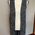 Maurice's Sleeveless Crochet Knit Duster Vest Small Photo 0