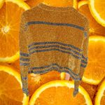 Cloud Chaser  Yellow‎ and Gray Stripe Crew Neck Sweater Size Medium Photo 5