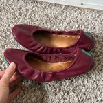 Tieks 6 Burgundy Red Leather Ballet Flats Photo 3