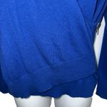 The Limited  Royal Blue Slanted Side Zip L/S Lightweight‎ Sweater EUC Size MP Photo 3