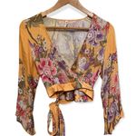 Gypsy Spell & The  Blue Skies Wrap Top in Sunflower Photo 7