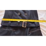 Guess women vintage wool black peacoat belted jacket Sz medium Photo 10