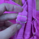 Jessica Simpson Ribbed Bikini Top Women's XL Pink NWOT Photo 4