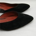 Bottega Veneta  Italian Suede Shoes Womens 37.5 (US 7.5) Black Wedge Heel Casual Photo 4