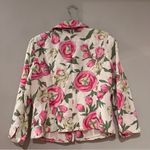Loft  Floral Pastel Jacket Size 8 Photo 3