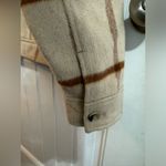 Joie  Tan Plaid Cropped Fleece Jacket Photo 7