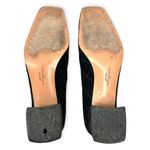 Salvatore Ferragamo  | Size 6B | Black Quilted Suede w/ Diamond Design Block Heel Photo 10