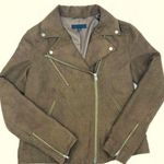 Uniqlo  | Brown Faux Suede Moto Jacket | Size XS Photo 0