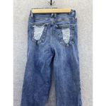 Good American Women's Blue Denim Jeans Distressed Straight Size 0 Cotton Photo 5