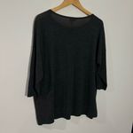 NWT J. Jill Washable Merino Wool Blouson Sleeve Pullover Gray Size XL Petite Photo 7