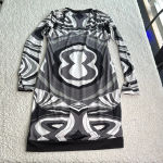 Analili  Monochrome Long Sleeve Dress Photo 4