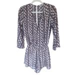 Show Me Your Mumu Long Sleeve Romper Animal Print Small Photo 1