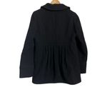 J.Crew Single-Breasted Black Wool Winter Pea Coat Size 8 Photo 4