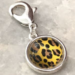 Chico's  Cheetah Print Silver Tone Charm Photo 0