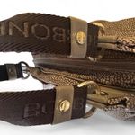 Bourbonese Pebble Nylon Top Handle Tote Brown Photo 6