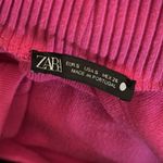 ZARA  raspberry hot pink super soft, mock neck cropped sweater Photo 4