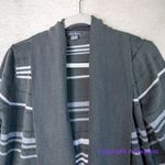 Eddie Bauer  stripes‎ open front Cardigan, women size M Photo 1