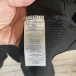 CHAPS Women’s Black Thermal Waffle Knit Hooded Long Sleeve, Size M Photo 3