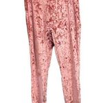 YITTY  Plusshy High Waist Shaping Leggings Size Large Pink Velour Velvet Photo 0