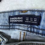 ZARA  Z1975 Basic Denim Distressed Fringe Hem Skinny Jeans Photo 11