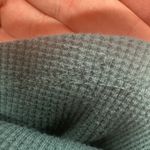 Lee  Women’s XL Teal Long Sleeve Henley Shirt Button Front Photo 9