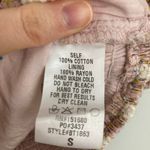 Storia Womens S Pink Floral Embroidered Puff Sleeve Crop Top Boho Cottage Fairy Photo 7