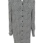 Diane Von Furstenberg  DVF 100% Silk Prita Shirt Dress Flower Button Down Size 10 Photo 0