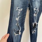 American Eagle AE Jegging Dark Wash Ripped Rips Distressed Jeggings Jeans 2 REG Photo 8