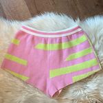 SER.O.YA Beau Shorts In Pink + Green Stripe Size M Photo 8