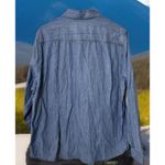 Port Authority  Ladies Patch Pockets Embroidered Heavy Duty Denim Shirt‎ - Sz XXL Photo 2