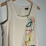 For Cynthia Painted Artsy Linen Dress Boho Sleeveless Artsy Summer Indie Europe Vacation Photo 2