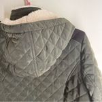Laundry by Shelli Segal Faux Fur Lined Hooded Quilted Coat Green size XL Photo 6