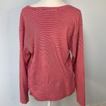 Norsport sweater shirt. Red and pink striped. Size Large. 💯 cotton. Pink Photo 2