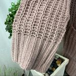 POL Tan Chunky Soft Open Front Long Sleeve Chenille Cardigan Sweater L Photo 4