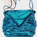 superdown  Manuela Ruched Mini Dress in Blue Small Photo 3