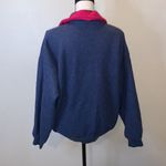 Cabin creek  blue heavy fleece zip up collared winter jacket Photo 3