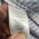 Vineyard Vines Linen Wrap Top Women's Small Blue Stripes Beach Nautical Summer Photo 11