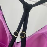 Women’s one piece swimsuit, purple‎ and black zebra stripe Size undefined Photo 3