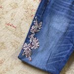 White House | Black Market WHBM Sequin Lace Jeans The Slim sz 2 EUC Photo 6