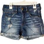 American Eagle ‎ High Rise Shortie Jean Shorts Photo 0