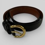 Coach  Vintage Y2k ladies black Leather Belt Small style 8400 western boho Photo 0